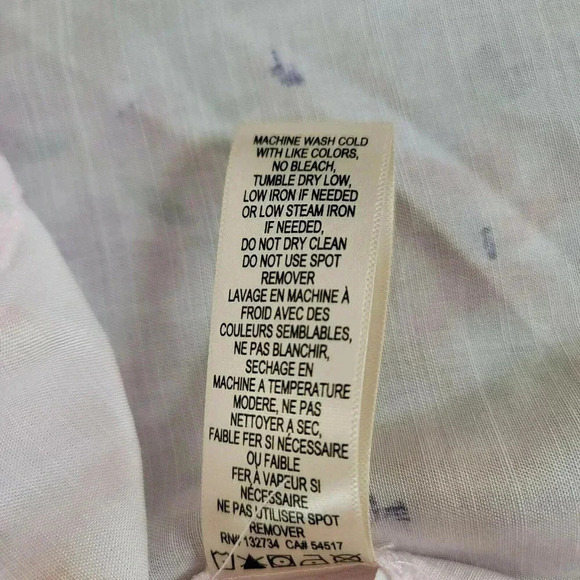 Cloth & stone Size L Button Up front Tiered Floral mini Dress Sleeveless NWOT - Picture 10 of 10